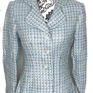 Vintage Talbots Tweed Knub Knit Blazer